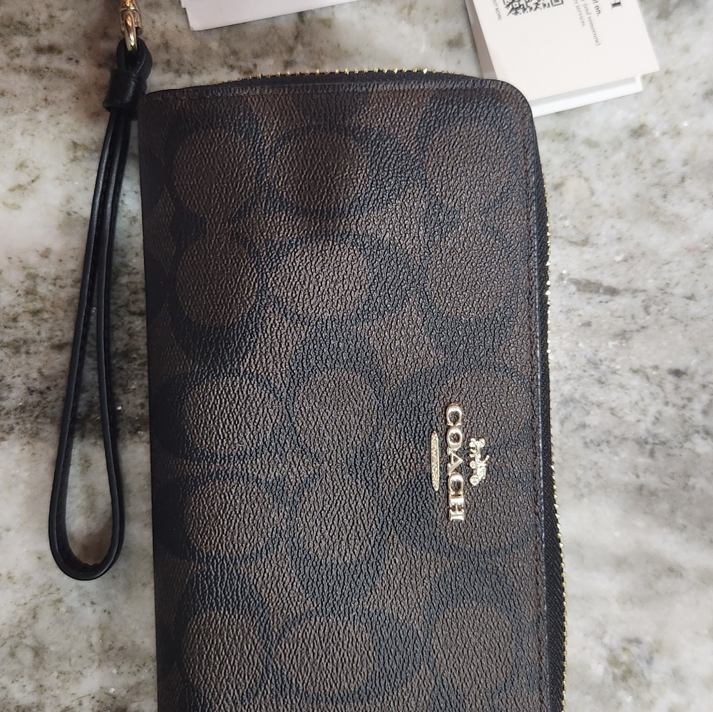 COACH Long Zip Around Wallet